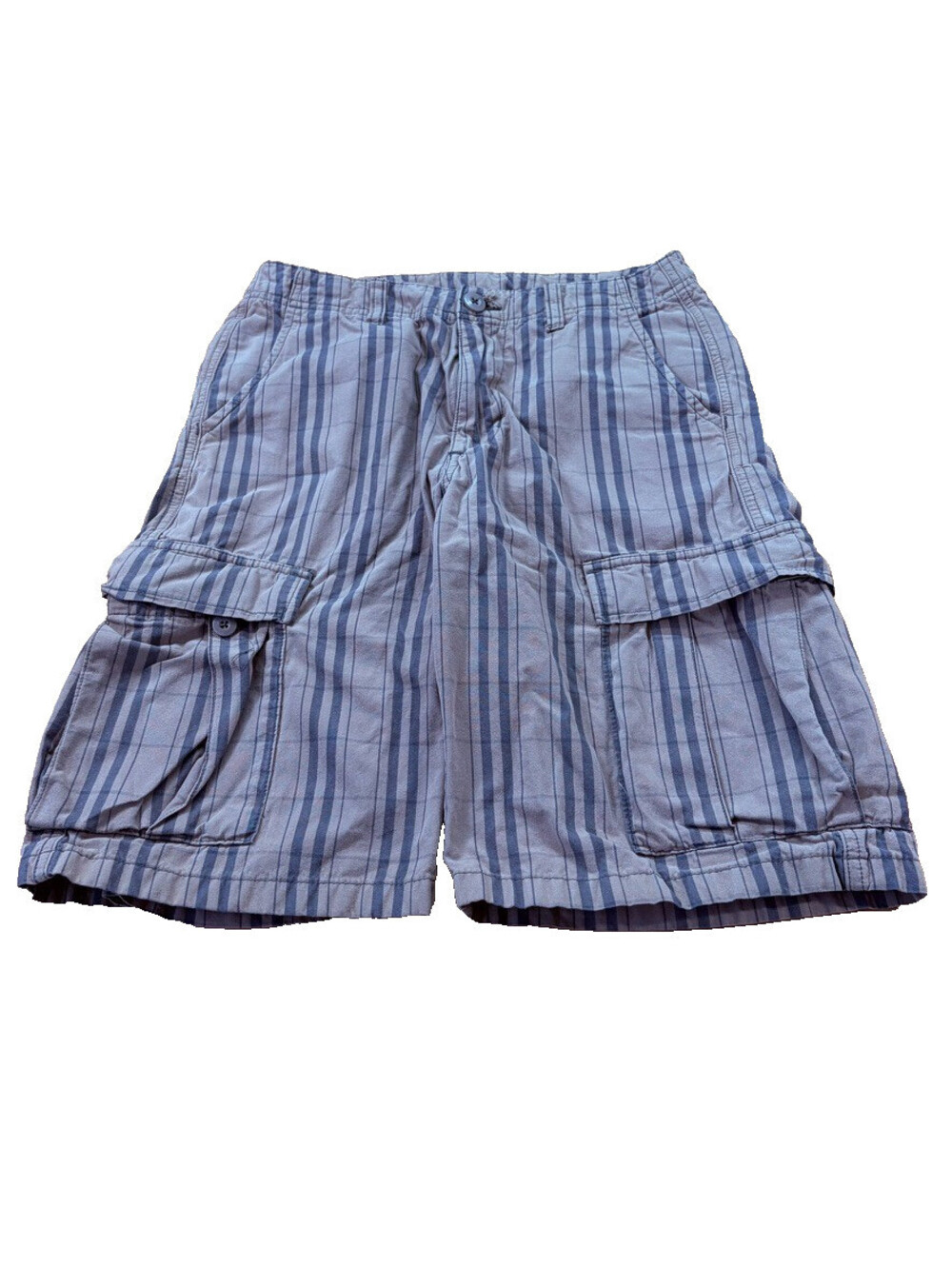 Patagonia Striped Cargo Shorts Mens 28 Green Gorpcore Hiking